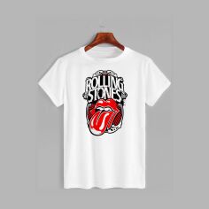 Акция на Футболка Likey Rolling Stones M150-0424 XL Біла от Rozetka