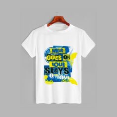 Акція на Футболка Likey What goes on tour stays on tour M150-1907 3XL Біла від Rozetka