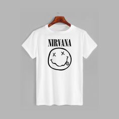 Акция на Футболка Likey Nirvana Smile M150-0419 XXL Біла от Rozetka
