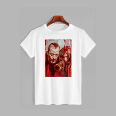 Акція на Футболка бавовняна довга чоловіча Likey Леон-кілер M150-2601 XXL Біла від Rozetka