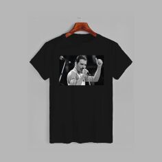 Акція на Футболка бавовняна довга чоловіча Likey Freddie Mercury M150-0406 XL Чорна від Rozetka