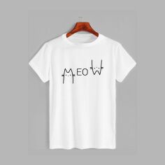 Акція на Футболка бавовняна довга чоловіча Likey Meow M150-2006 3XL Біла від Rozetka
