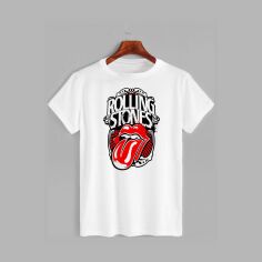 Акція на Футболка Likey Rolling Stones M150-0424 M Біла від Rozetka