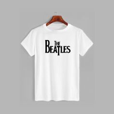 Акція на Футболка бавовняна довга чоловіча Likey The Beatles M150-0426 M Біла від Rozetka