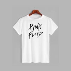 Акція на Футболка бавовняна довга чоловіча Likey Pink Floyd M150-0420 L Біла від Rozetka