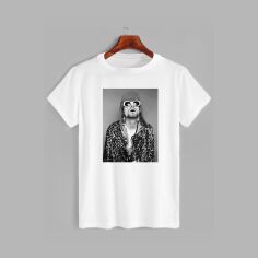 Акція на Футболка Likey Kurt Cobain M150-0411 XL Біла від Rozetka