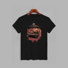 Акція на Футболка бавовняна довга чоловіча Likey Танчики World of Tanks M150-1647 XS Чорна від Rozetka