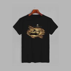 Акція на Футболка бавовняна довга чоловіча Likey Гра World of Tanks M150-1642 L Чорна від Rozetka