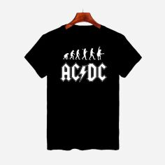 Акція на Футболка бавовняна довга чоловіча Likey AC/DC M150-0401 XS Чорна від Rozetka