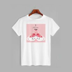 Акція на Футболка бавовняна довга чоловіча Likey Я тебе кохаю M150-1213 XXL Біла від Rozetka
