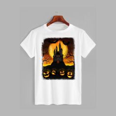 Акція на Футболка Likey Halloween M150-2313 3XL Біла від Rozetka