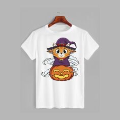Акція на Футболка бавовняна довга чоловіча Likey Halloween M150-2315 3XL Біла від Rozetka