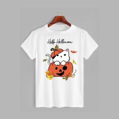 Акция на Футболка Likey Happy Halloween M150-2326 3XL Біла от Rozetka