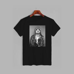 Акція на Футболка бавовняна довга чоловіча Likey Kurt Cobain M150-0411 M Чорна від Rozetka