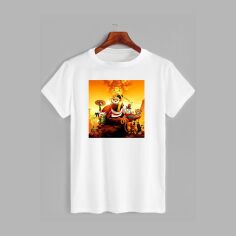 Акція на Футболка бавовняна довга чоловіча Likey Панда Кунг-Фу M150-2816 S Біла від Rozetka