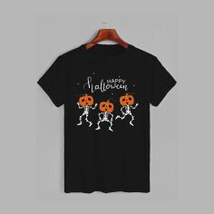 Акція на Футболка бавовняна довга чоловіча Likey Happy Halloween M150-2325 S Чорна від Rozetka