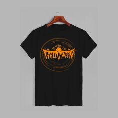 Акція на Футболка бавовняна довга чоловіча Likey Happy Halloween M150-2322 XS Чорна від Rozetka