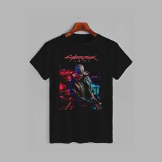 Акція на Футболка бавовняна довга чоловіча Likey Cyberpunk 2077 M150-2508 S Чорна від Rozetka