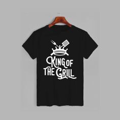 Акция на Футболка Likey King of the grill M150-0508 3XL Чорна от Rozetka