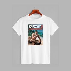 Акція на Футболка бавовняна довга чоловіча Likey Far Cry M150-1611 L Біла від Rozetka