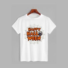 Акція на Футболка Likey Happy Halloween M150-2323 XXL Біла від Rozetka