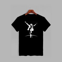 Акція на Футболка бавовняна довга чоловіча Likey Michael Jackson M150-0414 3XL Чорна від Rozetka