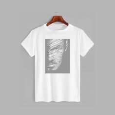 Акція на Футболка бавовняна довга чоловіча Likey George Michael M150-0407 S Біла від Rozetka