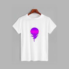Акція на Футболка бавовняна довга чоловіча Likey Neon Sun M150-0142 3XL Біла від Rozetka