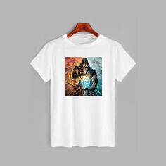 Акція на Футболка бавовняна довга чоловіча Likey Scorpion vs Sub-Zero M150-1631 XL Біла від Rozetka