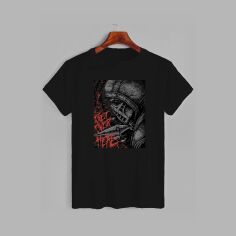 Акція на Футболка бавовняна довга чоловіча Likey Mortal Kombat Get over here M150-1620 XXL Чорна від Rozetka