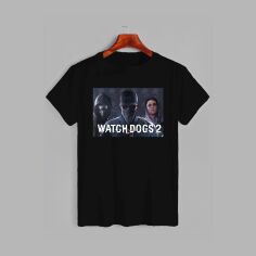 Акція на Футболка бавовняна довга чоловіча Likey Watch dogs M150-1636 XXL Чорна від Rozetka