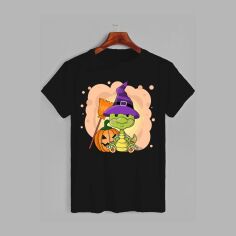 Акція на Футболка бавовняна довга чоловіча Likey Halloween M150-2314 XXL Чорна від Rozetka