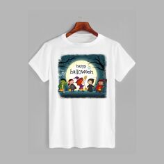 Акція на Футболка бавовняна довга чоловіча Likey Halloween M150-2316 XXL Біла від Rozetka