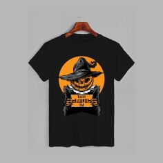 Акція на Футболка бавовняна довга чоловіча Likey Happy Halloween Day M150-2327 XL Чорна від Rozetka