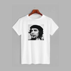Акція на Футболка бавовняна довга чоловіча Likey Ernesto Che Guevara M150-1717 L Біла від Rozetka