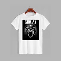 Акція на Футболка бавовняна довга чоловіча Likey Nirvana M150-0416 XXL Біла від Rozetka