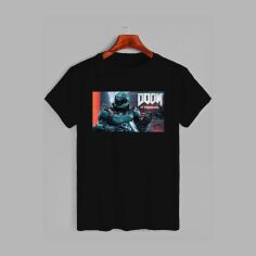 Акція на Футболка бавовняна довга чоловіча Likey DOOM M150-1608 M Чорна від Rozetka