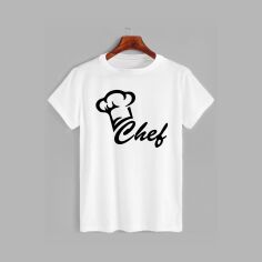 Акція на Футболка бавовняна довга чоловіча Likey Chef M150-0502 3XL Біла від Rozetka