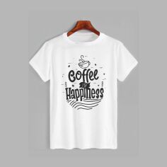 Акція на Футболка бавовняна довга чоловіча Likey Кава — це щастя M150-1309 XS Біла від Rozetka