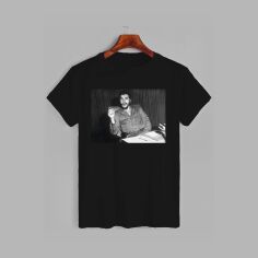 Акція на Футболка бавовняна довга чоловіча Likey Che Guevara M150-1712 XXL Чорна від Rozetka