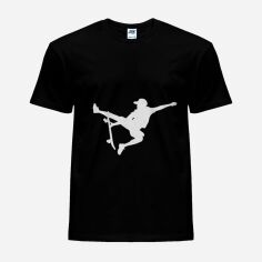 Акція на Футболка бавовняна довга чоловіча Likey Skaterboy M150-2007 L Чорна від Rozetka