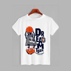 Акція на Футболка бавовняна довга чоловіча Likey Dream team M150-1715 L Біла від Rozetka
