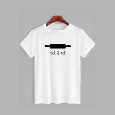 Акція на Футболка бавовняна довга чоловіча Likey Rock and roll M150-0511 3XL Біла від Rozetka
