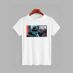 Акція на Футболка бавовняна довга чоловіча Likey DOOM M150-1608 S Біла від Rozetka
