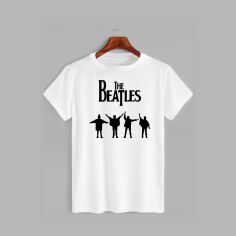 Акція на Футболка бавовняна довга чоловіча Likey The Beatles M150-0425 M Біла від Rozetka