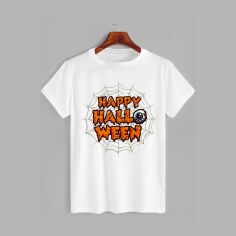 Акція на Футболка Likey Happy Halloween M150-2323 3XL Біла від Rozetka