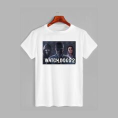 Акція на Футболка бавовняна довга чоловіча Likey Watch dogs M150-1636 S Біла від Rozetka