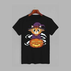Акція на Футболка бавовняна довга чоловіча Likey Halloween M150-2315 L Чорна від Rozetka