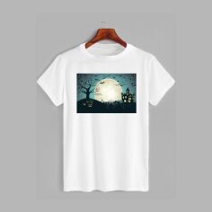 Акція на Футболка бавовняна довга чоловіча Likey Night Хеловін M150-2328 L Біла від Rozetka