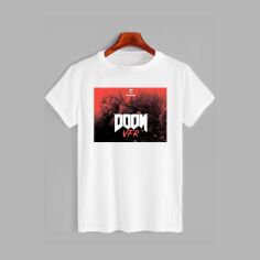 Акція на Футболка бавовняна довга чоловіча Likey DOOM M150-1610 XXL Біла від Rozetka